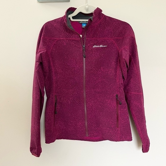 Eddie Bauer Pink Lightweight Rain / Wind Jacket Pink Swirls - Picture 1 of 10